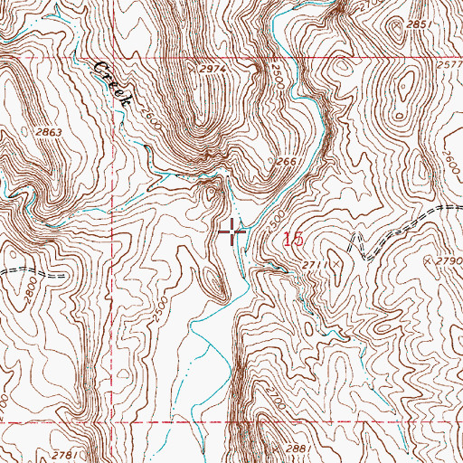 Topographic Map of South Alkali Creek, OR