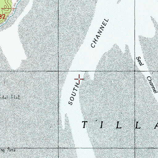 Topographic Map of South Channel, OR