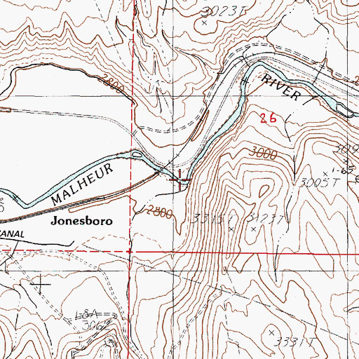 Topographic Map of South Trail Creek, OR