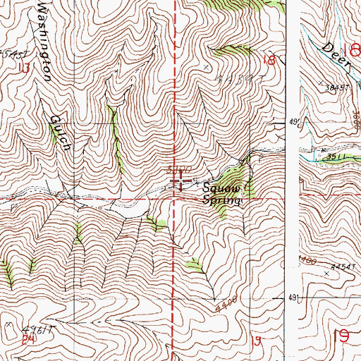 Topographic Map of atway Spring, OR