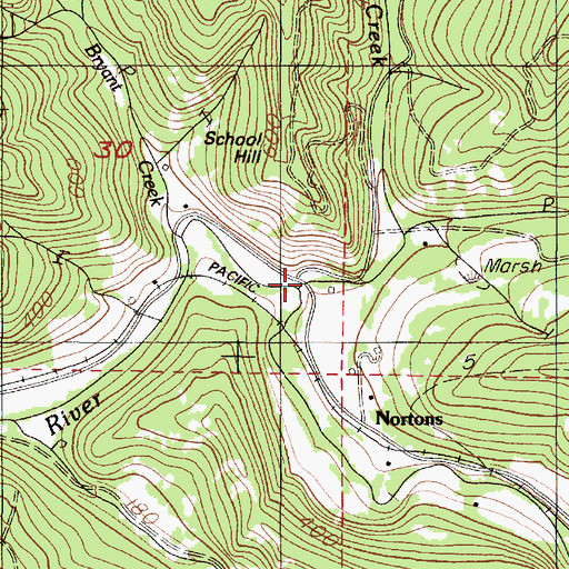 Topographic Map of Stony Creek, OR