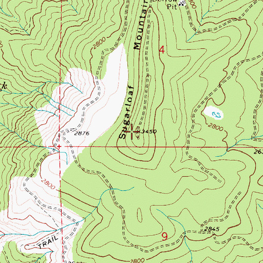 Topographic Map of Sugarloaf Mountain, OR