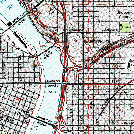 Topographic Map of Sullivan Gulch, OR