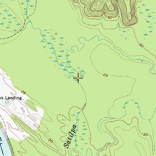 Topographic Map of Eberline Mill Creek, AL