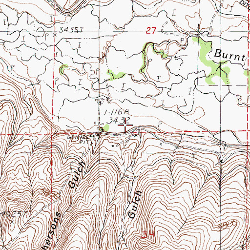Topographic Map of Wendt Gulch, OR
