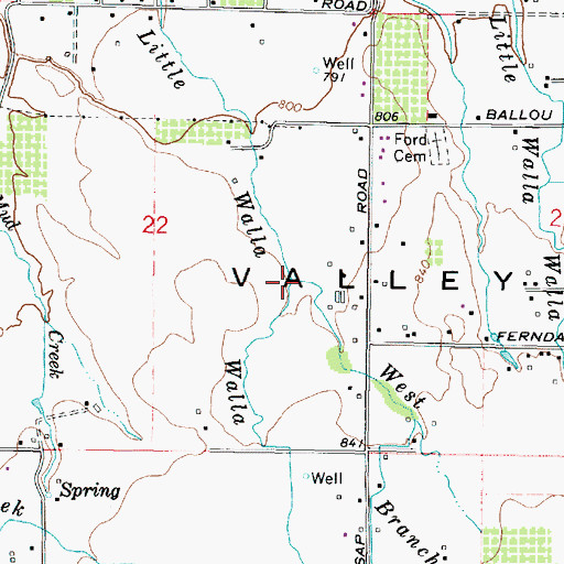 Topographic Map of West Branch West Crockett Branch, OR