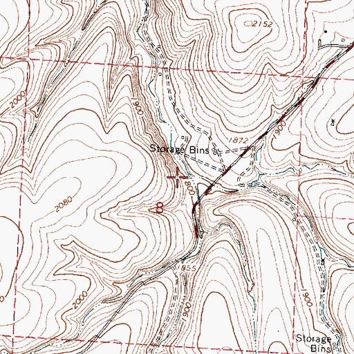 Topographic Map of West Fork Dry Creek, OR