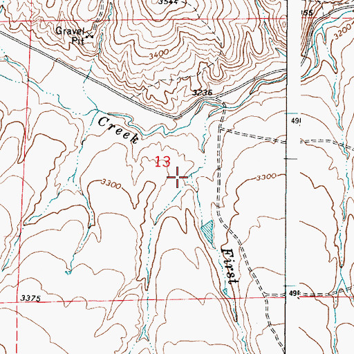 Topographic Map of White Swan Gulch, OR