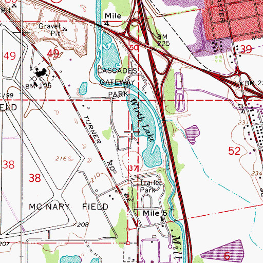 Topographic Map of Wirth Lake, OR