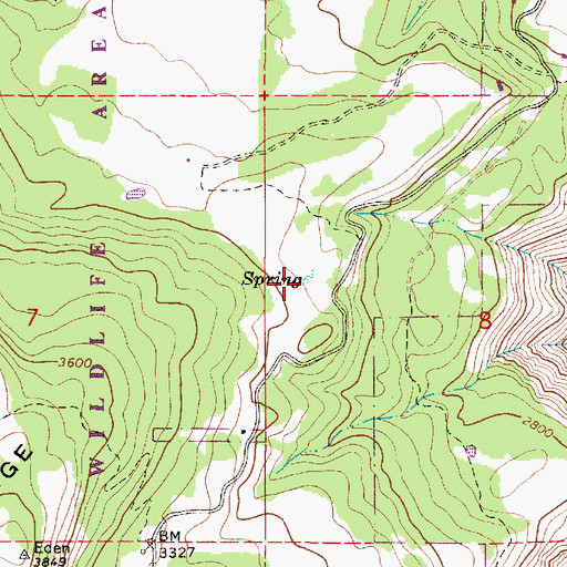 Topographic Map of Colpitts Spring, OR