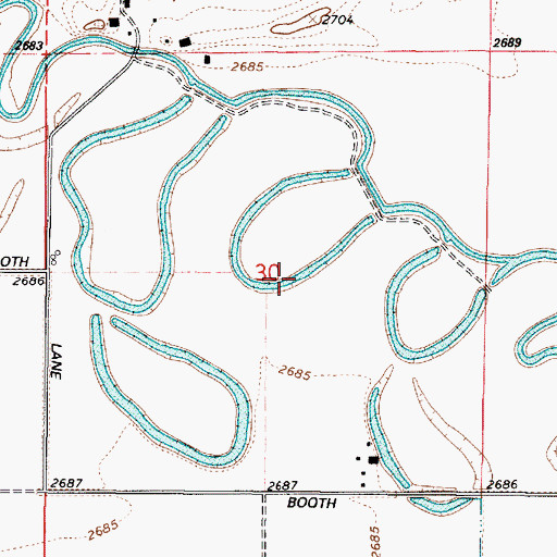 Topographic Map of Elmers Reservoir 2, OR