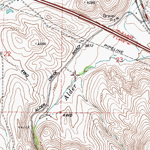 Topographic Map of Johnston Spring, OR