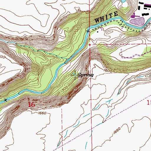 Topographic Map of Davidson Spring, OR