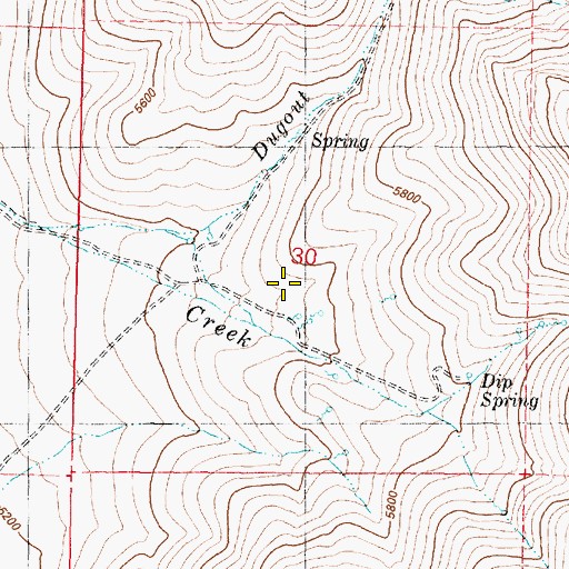 Topographic Map of Rincon Spring, OR