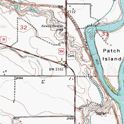 Topographic Map of Weiser Junction, OR