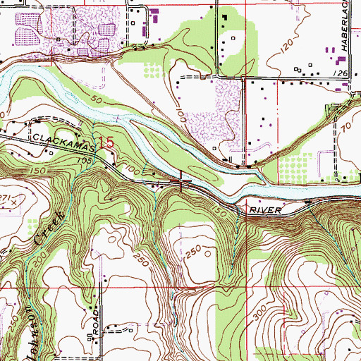 Topographic Map of Beebe Island, OR