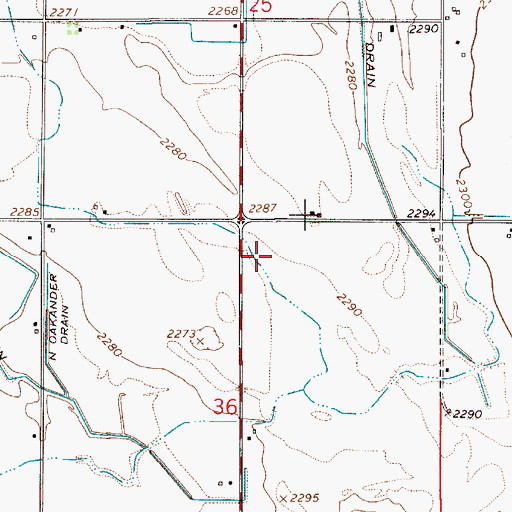 Topographic Map of Big Bend Park, OR