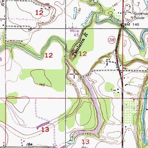 Topographic Map of Popp Reservoir, OR