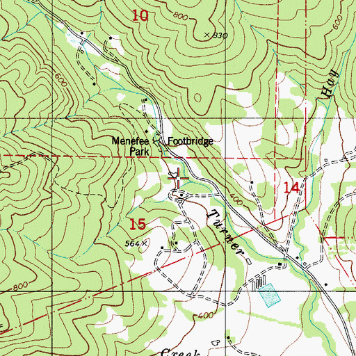 Topographic Map of Severt Creek, OR