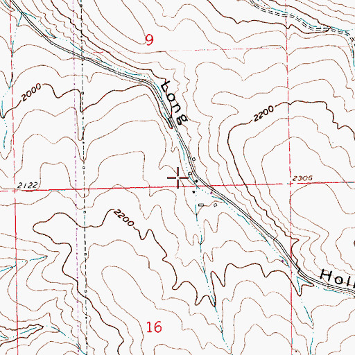 Topographic Map of Nansene, OR