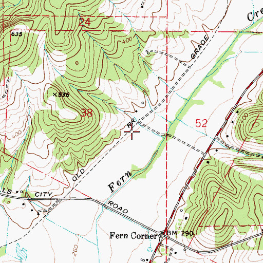 Topographic Map of Gilliams (historical), OR