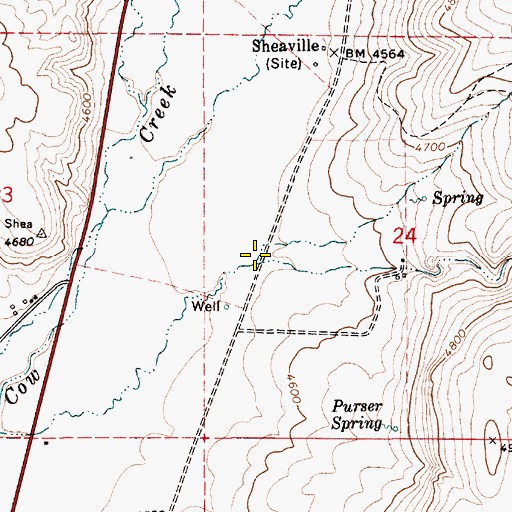 Topographic Map of Spring Branch, OR