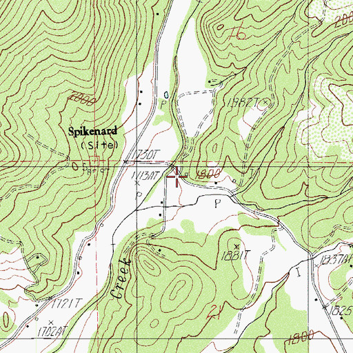 Topographic Map of Meadow Graves, OR
