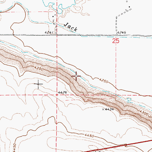 Topographic Map of South Antelope Canal, OR
