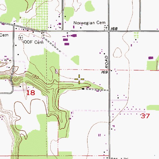 Topographic Map of Barlow Flats, OR
