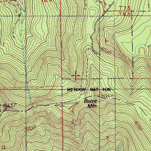 Topographic Map of Roland Creek, OR