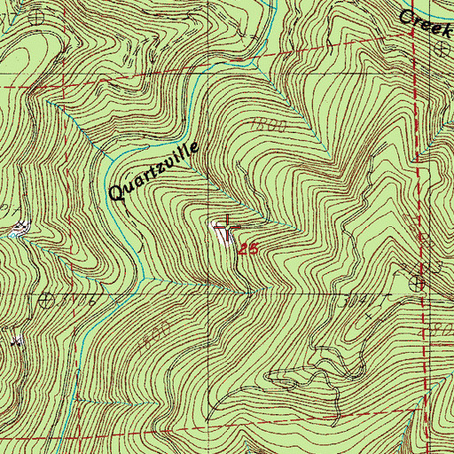 Topographic Map of Camp Creek, OR