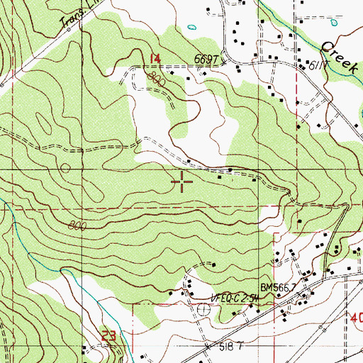 Topographic Map of Bolly (historical), OR