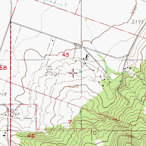 Topographic Map of Kearns Reservoir, OR