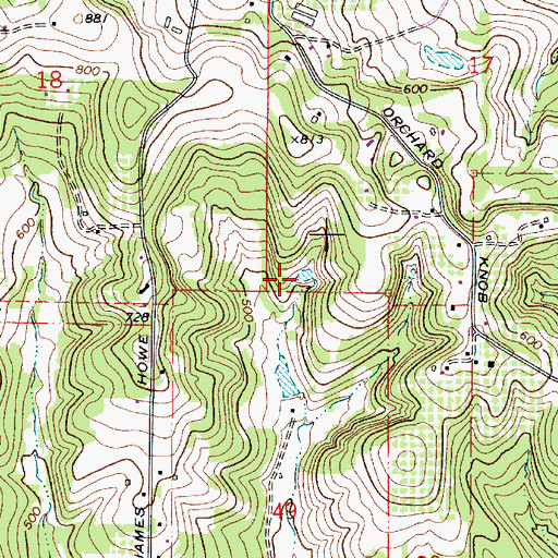 Topographic Map of Sweet Reservoir, OR