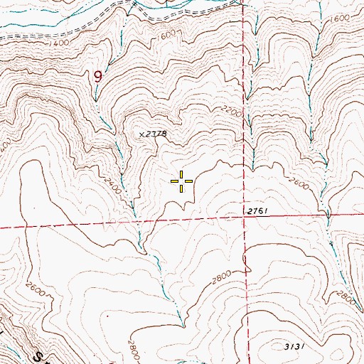 Topographic Map of Juniper Flat, OR