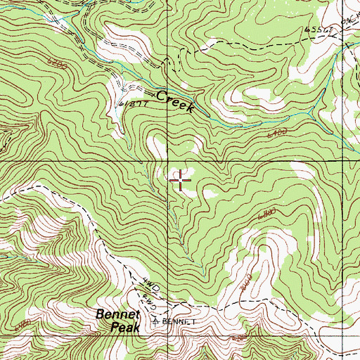 Topographic Map of Jenkins Spring, OR