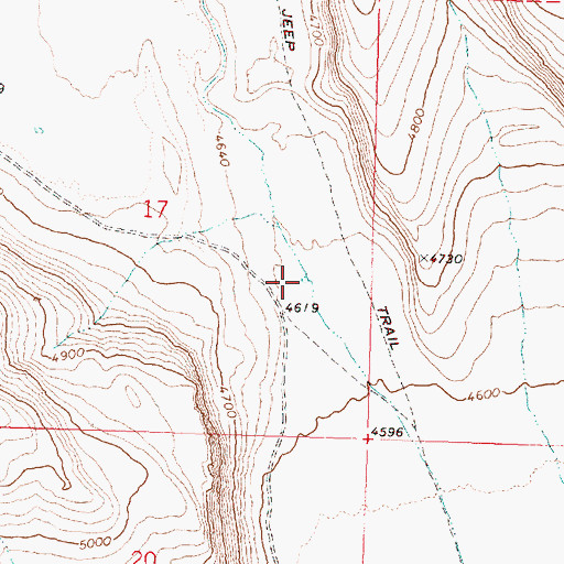 Topographic Map of Dooley Bedground Reservoir, OR