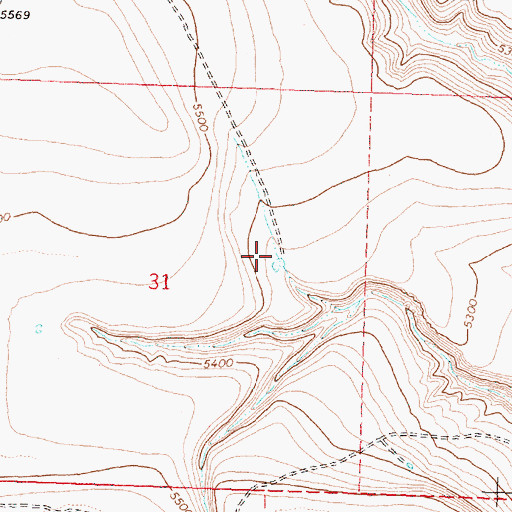 Topographic Map of Mule Spring Road Waterhole, OR