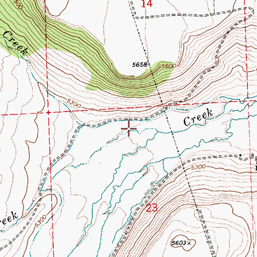 Topographic Map of Priday Ditch, OR