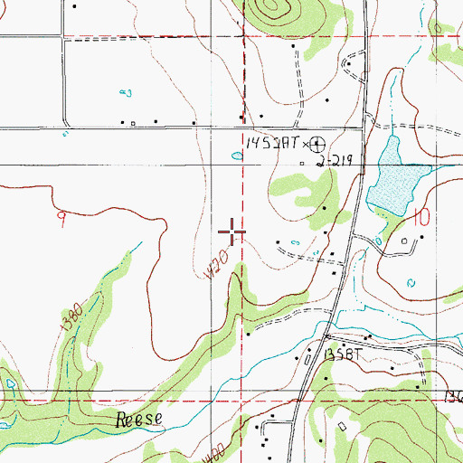 Topographic Map of Hamel Reservoir Number 2 (historical), OR