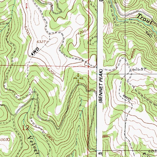 Topographic Map of Universal Spring, OR