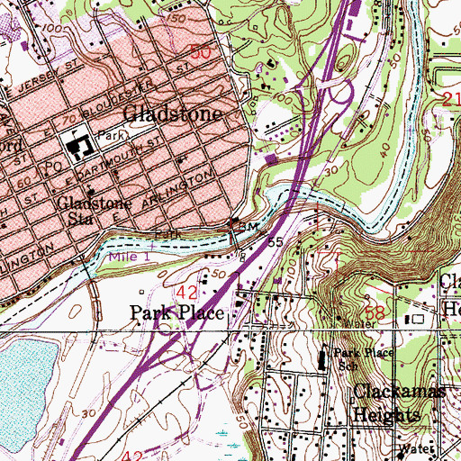 Topographic Map of Mason Airstrip (historical), OR