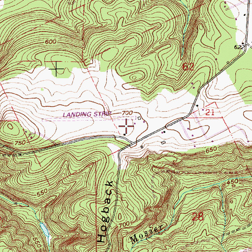 Topographic Map of Skyhill Airport, OR