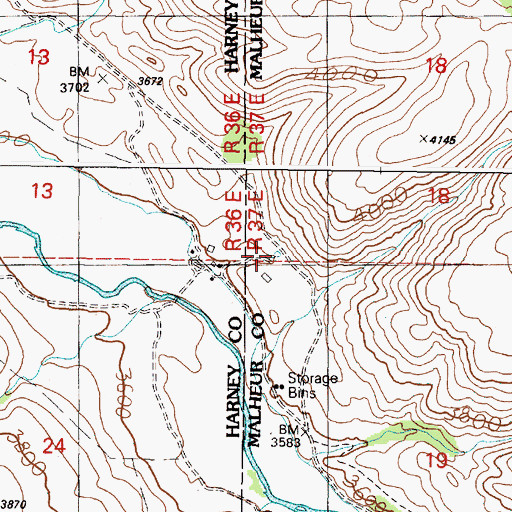 Topographic Map of Morrison Spring, OR