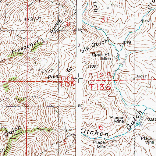 Topographic Map of North Dixie Ditch, OR