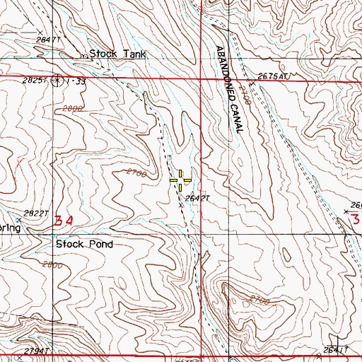 Topographic Map of Foster Spring, OR