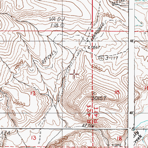 Topographic Map of Alkali Spring 2, OR