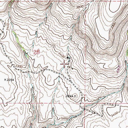 Topographic Map of Burkemont (historical), OR