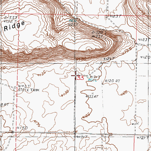 Topographic Map of Davis Well, OR
