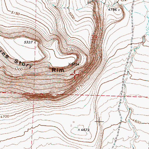 Topographic Map of Lynch Gulch, OR